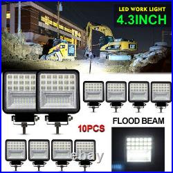 10pcs LED Head Lamp for Caterpillar Skid Steers Excavator Forklift Light Loader
