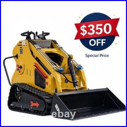 13.5HP Skid Steer Loader Hydraulic Tracked Loader Rato Gas Engine USA Pick Up