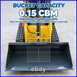 13.5HP Skid Steer Loader Hydraulic Tracked Loader Rato Gas Engine USA Pick Up