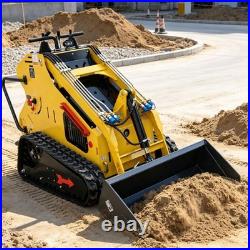 13.5HP Skid Steer Loader Hydraulic Tracked Loader Rato Gas Engine USA Pick Up