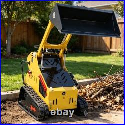 13.5HP Skid Steer Loader Hydraulic Tracked Loader Rato Gas Engine USA Pick Up