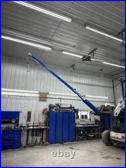 14' 8 Manual Telescopic Truss Jib Boom Hoist Attachment Fits Skid Steer Loader
