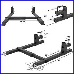 1500Lbs 43'' Tractor Pallet Forks Clamp on Skid Steer Loader Bucket Quick Attach