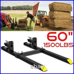 1500lb/4000lbs Pallet Forks Clamp On 60 For Loader Tractor Bucket Forks