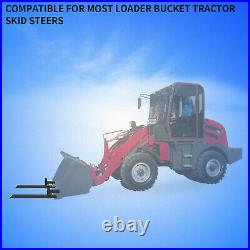 1500lb 43 Tractor Bucket Pallet Forks Clamp Kubota Loader Skid Steer Attachment