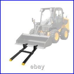 1500lb 43 Tractor Pallet Forks Skid Steer Loader with Adjustable Stabilizer Bar