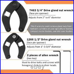 17PCS Hydraulic Cylinder Repair Kit Fits Skid Steers Loaders Backhoes Tractors