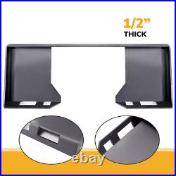 1/2 Hollow Mount Plate For Bobcat & Kubota Skid Steer Loader Attachment Adapter