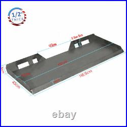 1/2 Skid Steer Mount Plate Quick Tach Attachment & Conversion Adapter Latch Box