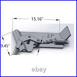 1/2 Skid Steer Mount Plate Quick Tach Attachment & Conversion Adapter Latch Box