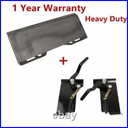1/2 Skid Steer Mount Plate Quick Tach Attachment & Conversion Adapter Latch Box
