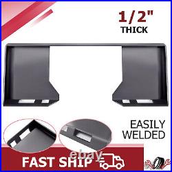 1/2 Skid Steer Mount Plate Quick Tach Attachment Loader Plate For Bobcat Kubota
