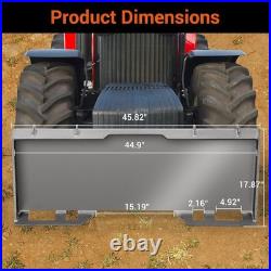 1/2 Skid Steer Quick Tach Mount Plate Universal Adapter for Loader Tractor