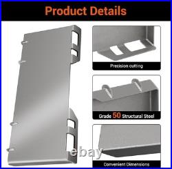 1/2 Skid Steer Quick Tach Mount Plate Universal Adapter for Loader Tractor