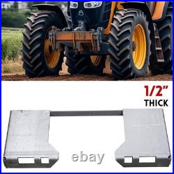 1/2 Thick Skid Steer Mount Plate Adapter Loader Quick Tach Attachment Metal