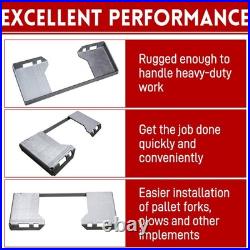 1/2 Thick Skid Steer Mount Plate Adapter Loader Quick Tach Attachment Metal