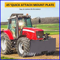 1/3 thick Skid Steer Mount Plate Adapter Loader Quick Tach Attachment 3000 LBS