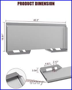 1/4 Skid Steer Loader Mount Plate Tractor Quick Ttach Adapter For Kubota