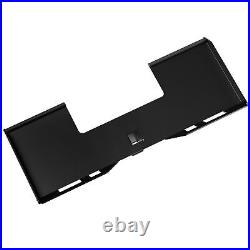 1/4 Universal Skid Steer Mount Plate With2 Cutout Trailer Hitch Receiver 3000LBS