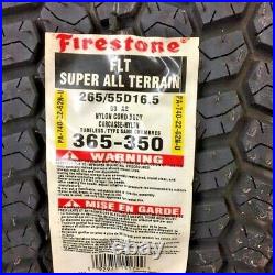 1 New 265/55D16.5 Firestone Skid Steer Loader Turf Tire FREE Shipping (10-16.5)