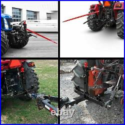 1x 49inch 3 Point Hay Bale Spear Attachment Tractor Skid Steer Loader Quick Tach