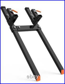 2000lb 4000lb Tractor Pallet Fork Bucket Clamp on Skid Steer Loader 43'' 60'