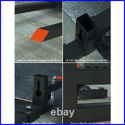 2000lbs 43 Clamp On Pallet Forks for Tractor Bucket Loader Skid Steer With Bar