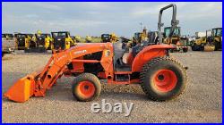 2017 Kubota L6060 4X4 TRACTOR LOADER 62HP SKID STEER QUICK ATTCHMENT Used