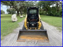 2025 Cat 255 Skid Steer Loader Joystick Controls Led Lights 2 Spd 680 Hr