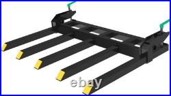 21 Fork Length 4000LBS Clamp-On Debris Forks For 48 Buckets Skid Steers Heavy