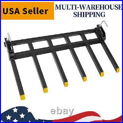 21 Fork Length 4000LBS Clamp-On Debris Forks For 60 Buckets Skid Steers Heavy