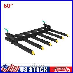 21 Fork Length Clamp-On Debris Forks Fit 60 Loader Buckets Skid Steers 4000LBS