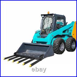 21 Fork Length Clamp-On Debris Forks Fit 60 Loader Buckets Skid Steers 4000LBS