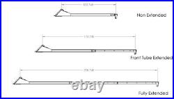 21' Manual Telescopic Truss Boom Hoist Attachment Fits Skid Steer Loader