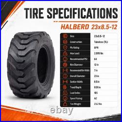 23x8.5-12 Industrial Tractor Tire 8PR 23x8.5x12 Skid Steer Loader Tire Tubeless