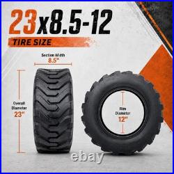 23x8.5-12 Industrial Tractor Tire 8PR 23x8.5x12 Skid Steer Loader Tire Tubeless