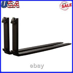 248 Pallet Fork Blades Black for Kubota Bobcat Skid Tractors Loaders 4000lbs