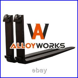 248 Pallet Fork Blades Black for Kubota Bobcat Skid Tractors Loaders 4000lbs