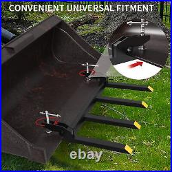 2500LBS 42 Clamp on Heavy Debris Fork for Tractor Skid Steer Buckets Steel