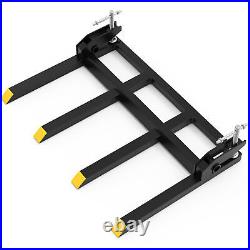 2500LBS 42 Clamp on Heavy Debris Fork for Tractor Skid Steer Buckets Steel