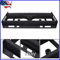 2500LBS Skid Steer Pallet Fork Frame WithReceiver Hitch & Spear Sleeves