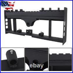 2500LBS Skid Steer Pallet Fork Frame WithReceiver Hitch & Spear Sleeves