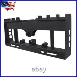 2500LBS Skid Steer Pallet Fork Frame WithReceiver Hitch & Spear Sleeves