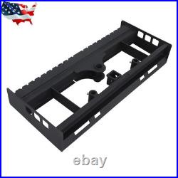 2500LBS Skid Steer Pallet Fork Frame WithReceiver Hitch & Spear Sleeves