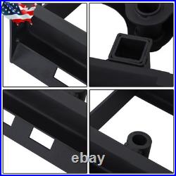 2500LBS Skid Steer Pallet Fork Frame WithReceiver Hitch & Spear Sleeves