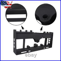 2500LBS Skid Steer Pallet Fork Frame WithReceiver Hitch & Spear Sleeves