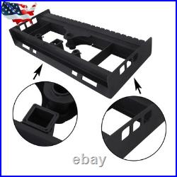 2500LBS Skid Steer Pallet Fork Frame WithReceiver Hitch & Spear Sleeves