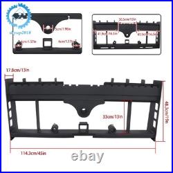 2500 Lbs 45 Skid Steer Pallet Fork Frame WithReceiver Hitch & Spear Sleeves