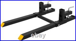 2500lb 4000lb Tractor Pallet Fork Bucket Clamp on Skid Steer Loader 43'' 60'