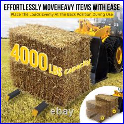 2500lb 4000lb Tractor Pallet Fork Bucket Clamp on Skid Steer Loader 43'' 60'